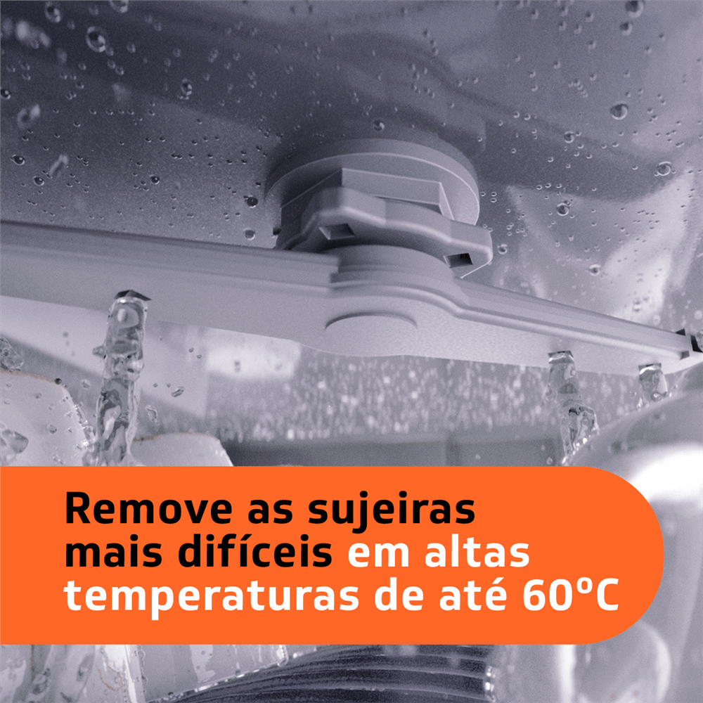 Imagem principal do módulo de diferenciais: Remove as sujeiras mais difíceis em altas temperaturas.