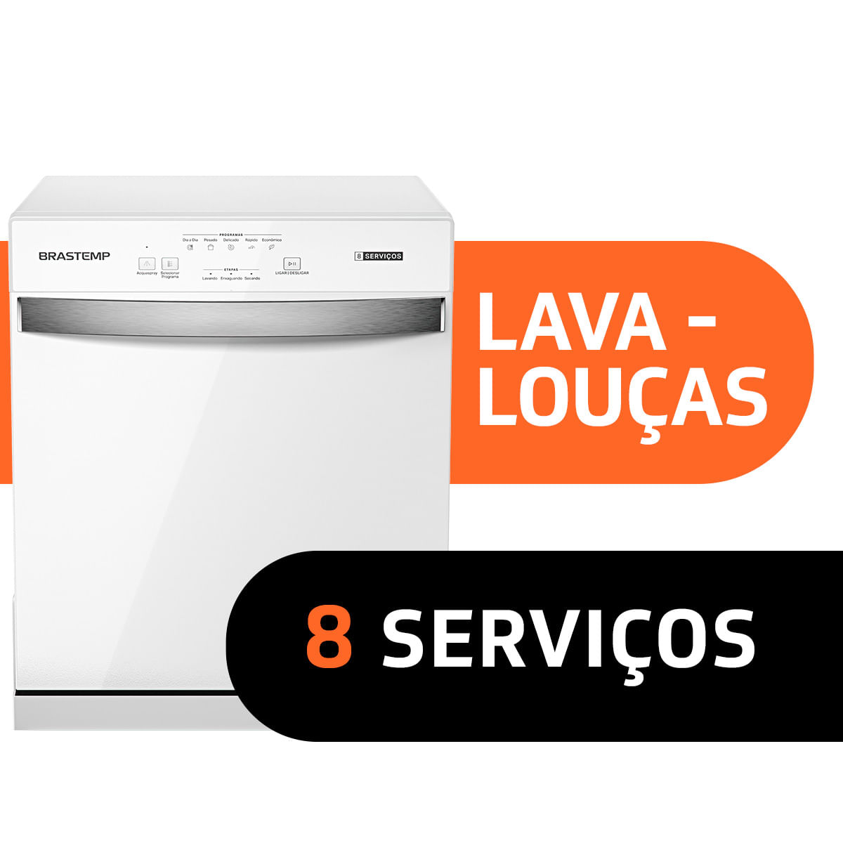 Imagem do card de diferencial: Lava até 88 peças.