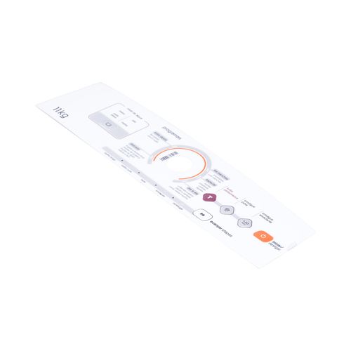 Painel de Controle Decorativo para Máquina de Lavar Brastemp - W10752134