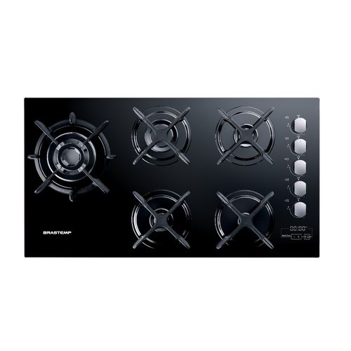 Cooktop 5 bocas Brastemp com Quadrichama e Timer Touch BDT86AE Brastemp