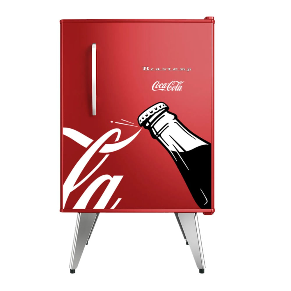Geladeira/refrigerador 68 Litros 1 Portas Vermelho Retrô Edição Limitada Coca-cola - Brastemp - 110v - Bra08cvana