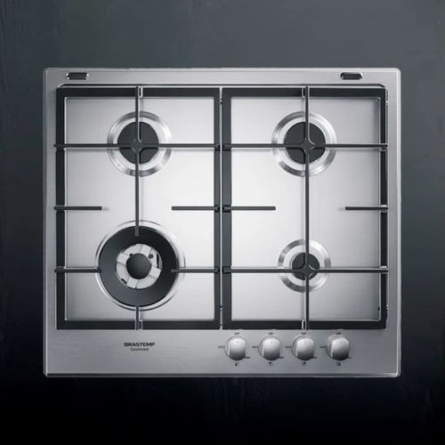 Cooktop 4 Bocas Brastemp Gourmand Inox - Brastemp