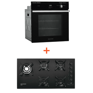 Combo Cooktop 5 bocas Brastemp + Forno de embutir a gás Brastemp 78 litros (BDT85AE + BOA84AE) BDT8_BOA8_CJ