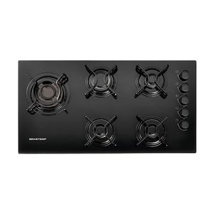 Cooktop 5 bocas Brastemp com quadrichama e acendimento automático - BDD85AE