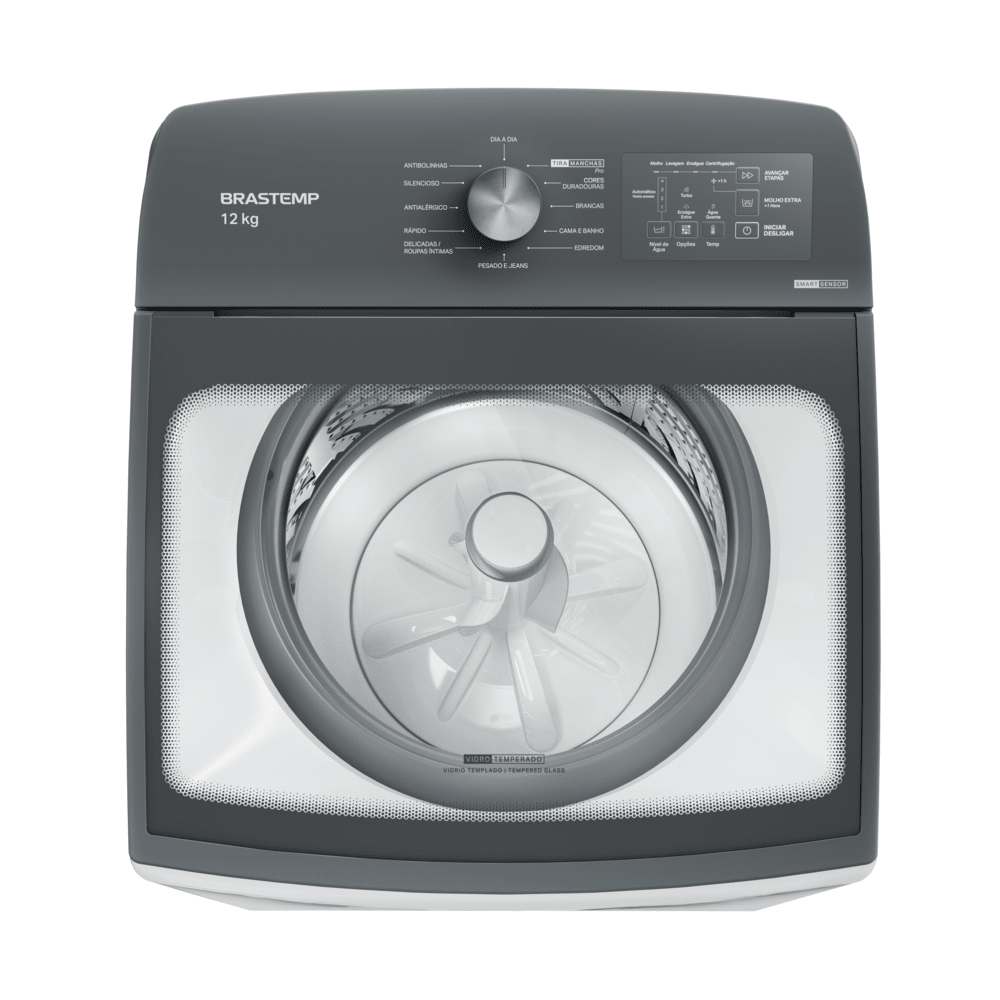  12kg Washing Machine with Advanced Spot Strip Cycle and  Brastemp Anti-Ball Cycle : Electrodomésticos