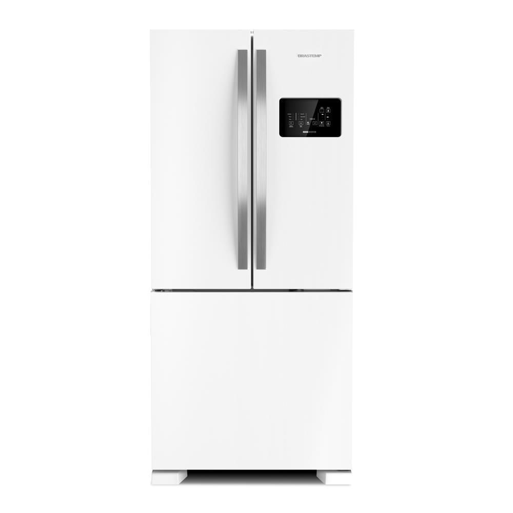 Geladeira Brastemp Frost Free French Door A+++ 554 Litros Branca - BRO85AB Menor preço em Geladeira Brastemp Frost Free French Door A+++ 554 Litros Branca - BRO85AB