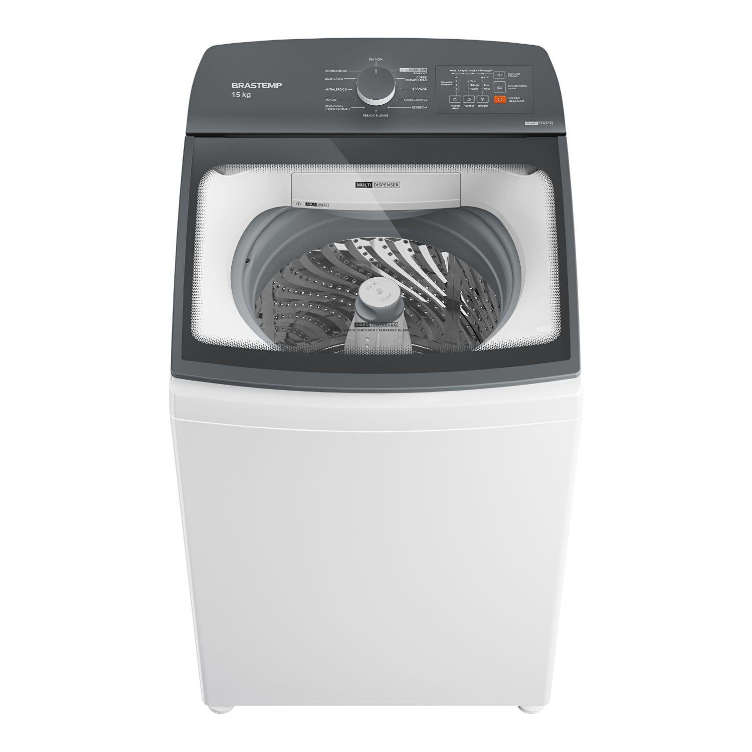 Máquina de Lavar Brastemp 15Kg Branca com Ciclo Tira Manchas Advanced e Smart Sensor - BWF15AB é boa?