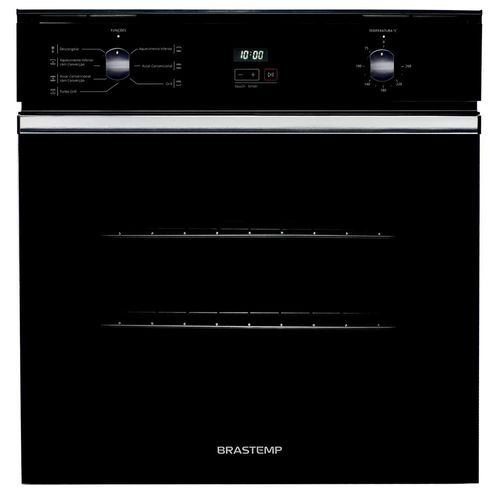 Forno de Embutir Elétrico Brastemp 84 Litros Preto com Convecção e Timer Touch - BOC84AE