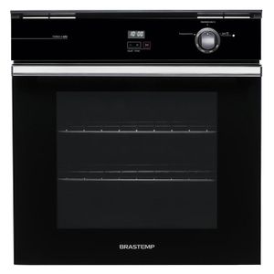 Forno de Embutir a Gás Brastemp 78 Litros Preto com Grill e Timer Touch - BOA84AE