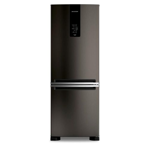 Geladeira Brastemp Eclipse Collection Frost Free Inverse A+++ 479 litros cor Black Inox com Super Capacidade e Smart Flow - BRE58FE