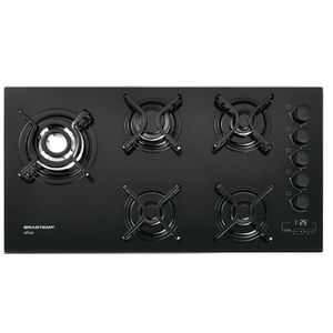 Cooktop 5 Bocas Brastemp com Quadrichama e Timer Touch - BDT85AE