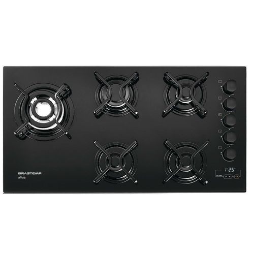 Cooktop 5 Bocas Brastemp com Quadrichama e Timer Touch - BDT85AE
