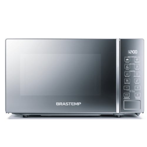 Micro-ondas Brastemp 20 Litros cor Inox Espelhado com Funções Pré-preparo - BMS20AR