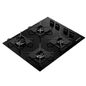 Cooktop Brastemp 4 Bocas a Gás com Grades de Ferro Aramado e Chama Simmer - BDD61BE
