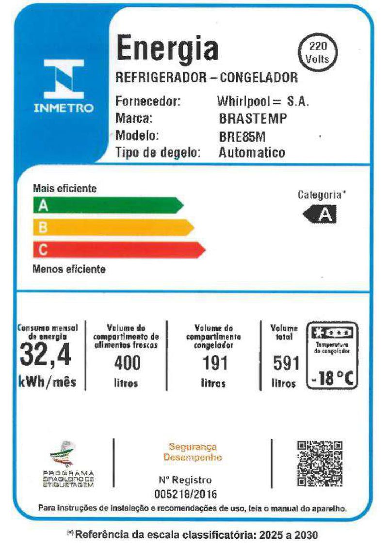 Geladeira Brastemp Frost Free Inverse 591 Litros Branca - BRE85MB-1776187254588