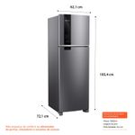 Geladeira Brastemp Frost Free Duplex 415 Litros Inox - BRM52MK-1776364081400