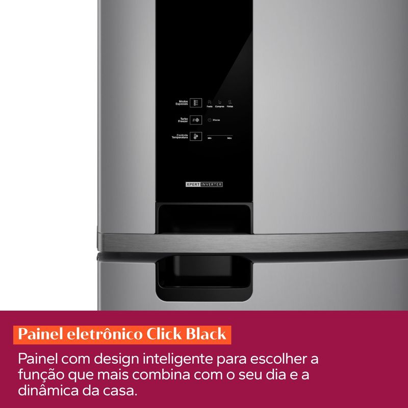 Geladeira Brastemp Frost Free Duplex 415 Litros Inox - BRM52MK-1776364090810