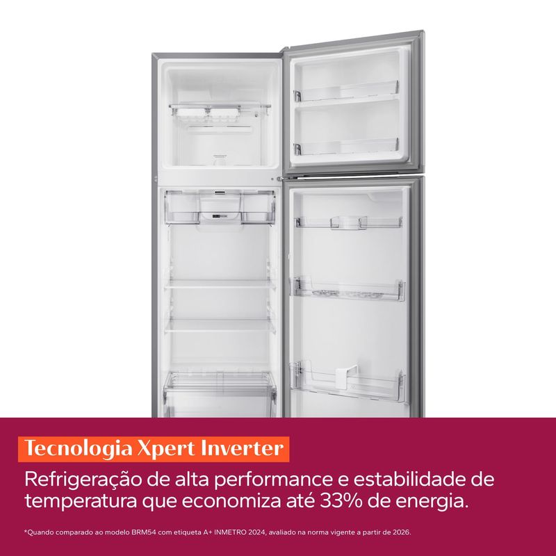Geladeira Brastemp Frost Free Duplex 415 Litros Inox - BRM52MK-1776364157896