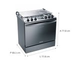 Fogão Brastemp 5 Bocas de Embutir Cor Inox com Turbo Chama e Touch Timer - BYS5PCR-1784223281103