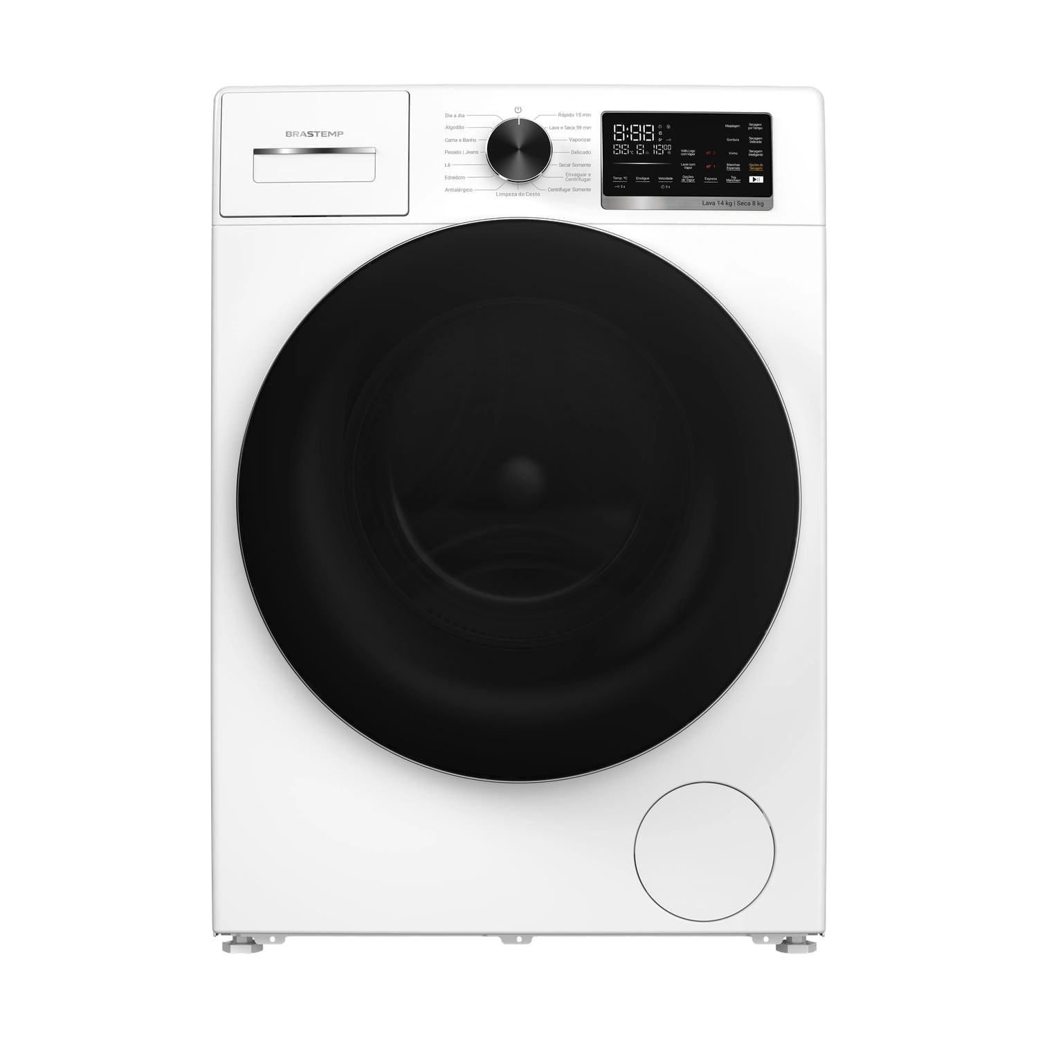 Lavadora de Roupa Lava e Seca 14 Kg Frontal Branco Brastemp - 220v - Bno14abbna