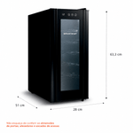 Combo Geladeira French Door 3 Portas 559L Cor Inox + Adega 12 Garrafas Cor Preta Brastemp (BRO85MK + BZC12BE) - B8MK_BZC1_CJ-1786123326835