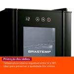 Combo Geladeira French Door 3 Portas 559L Cor Inox + Adega 12 Garrafas Cor Preta Brastemp (BRO85MK + BZC12BE) - B8MK_BZC1_CJ-1786123431796