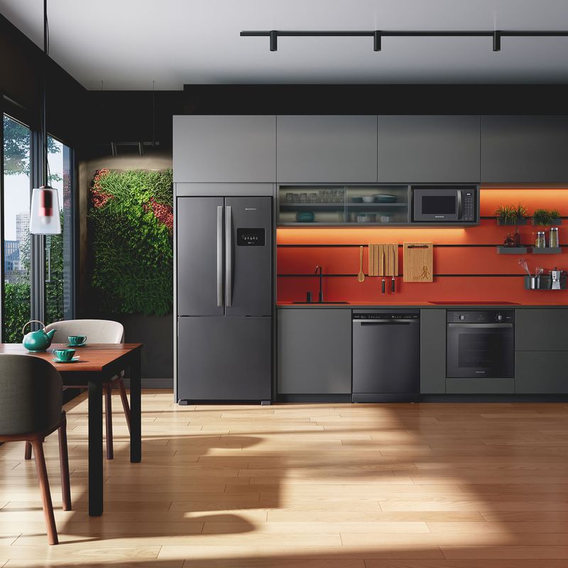 Combo Geladeira French Door 3 Portas 559L Cor Inox + Adega 12 Garrafas Cor Preta Brastemp (BRO85MK + BZC12BE) - B8MK_BZC1_CJ-1786123474006