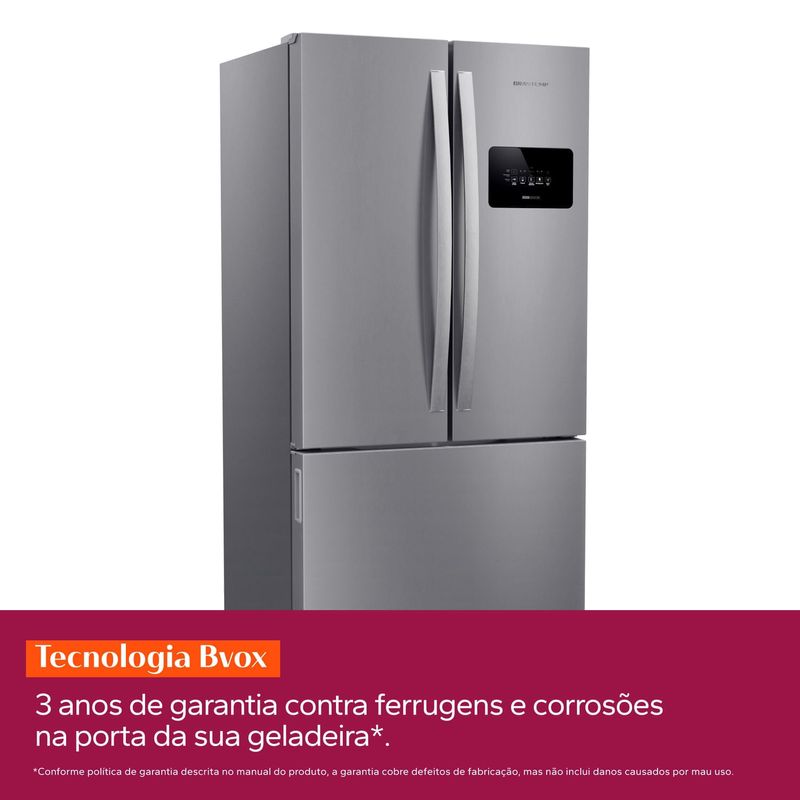 Combo Geladeira French Door 3 Portas 559L Cor Inox + Adega 12 Garrafas Cor Preta Brastemp (BRO85MK + BZC12BE) - B8MK_BZC1_CJ-1786123506371