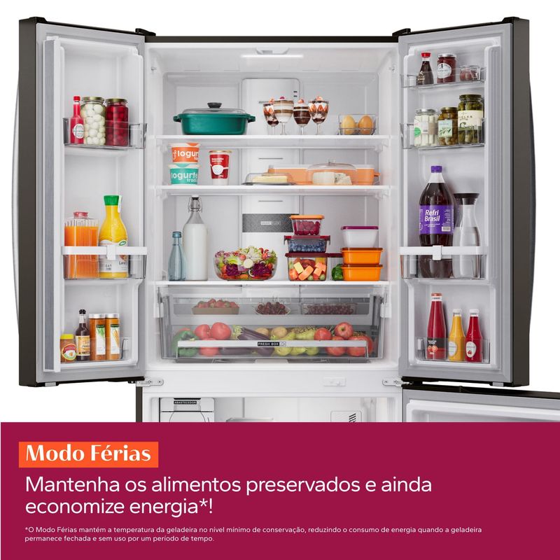 Combo Geladeira French Door 3 Portas 559L Cor Inox + Adega 12 Garrafas Cor Preta Brastemp (BRO85MK + BZC12BE) - B8MK_BZC1_CJ-1786123525732