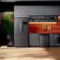 Combo Geladeira French Door 3 Portas 559L Cor Inox + Adega 12 Garrafas Cor Preta Brastemp (BRO85MK + BZC12BE) - B8MK_BZC1_CJ