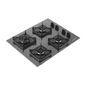 Cooktop 4 Bocas a Gás, Grades de Ferro Fundido e Chamas Especiais Cinza Brastemp - BDS62AS