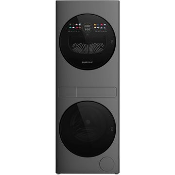 Lava e Seca B= Tower 14Kg/12Kg com Lavagem e Secagem Inteligente B= Smart Titanium Brastemp - BNT14AS 110V