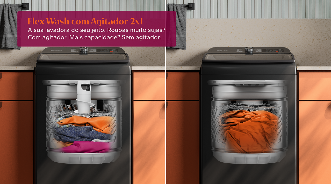 Flex Wash com Agitador 2x1